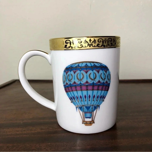Gold Buffet Royal Gallery 1991 Hot Air Balloon Mug - Picture 1 of 4